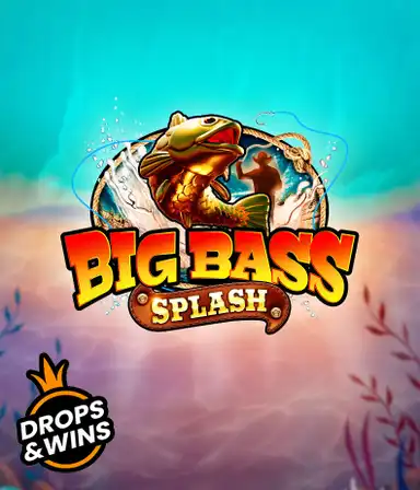 Uma exibição envolvente de o jogo Big Bass Splash slot da Pragmatic Play, mostrando um pescador, grandes baixos e equipamento de pesca.
