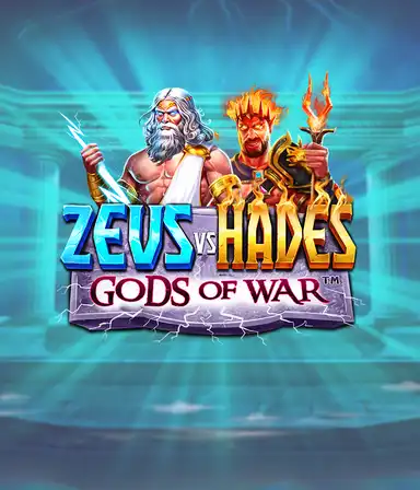 Uma imagem poderosa retratando o slot mitológico Zeus vs Hades online da Pragmatic Play, apresentando um embate entre deuses com raios e poderes sombrios.